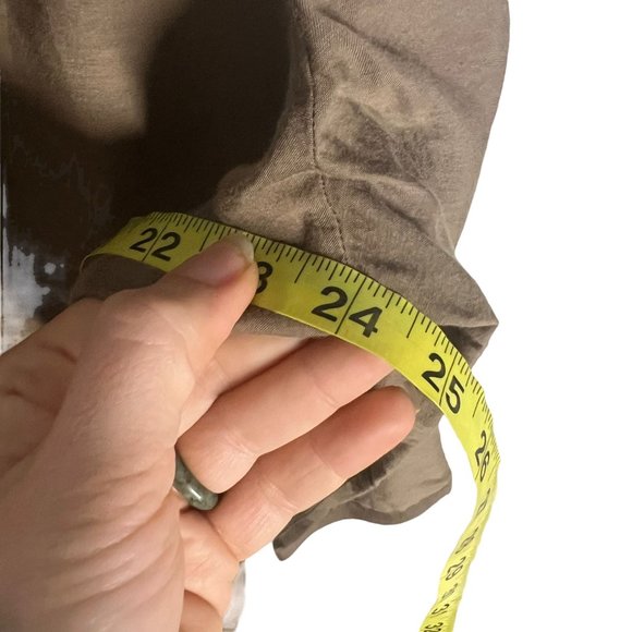 Chicos Brown Long Sleeve Sequin Tie Front Top 3 XL - Picture 8 of 8